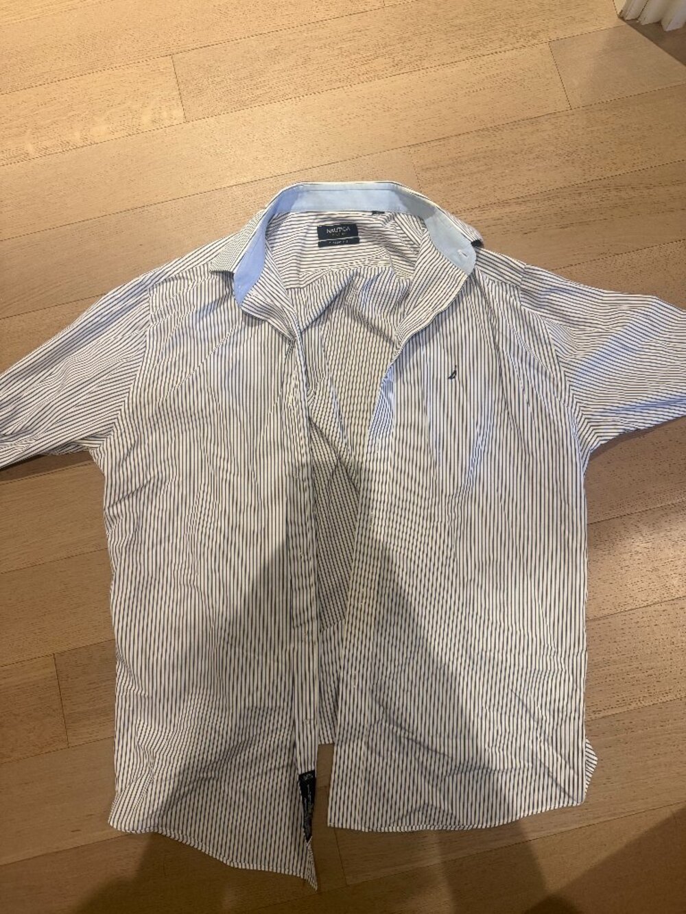 Men's Striped Nautica Classic Fit Button Down Shirt